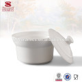 Guangzhou haoxin vaisselle en porcelaine blanche soupière en céramique soupière